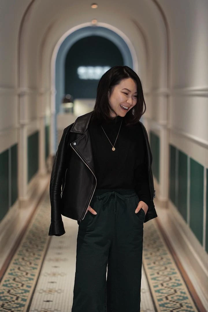 LatteAI founder in an elegant arched hallway